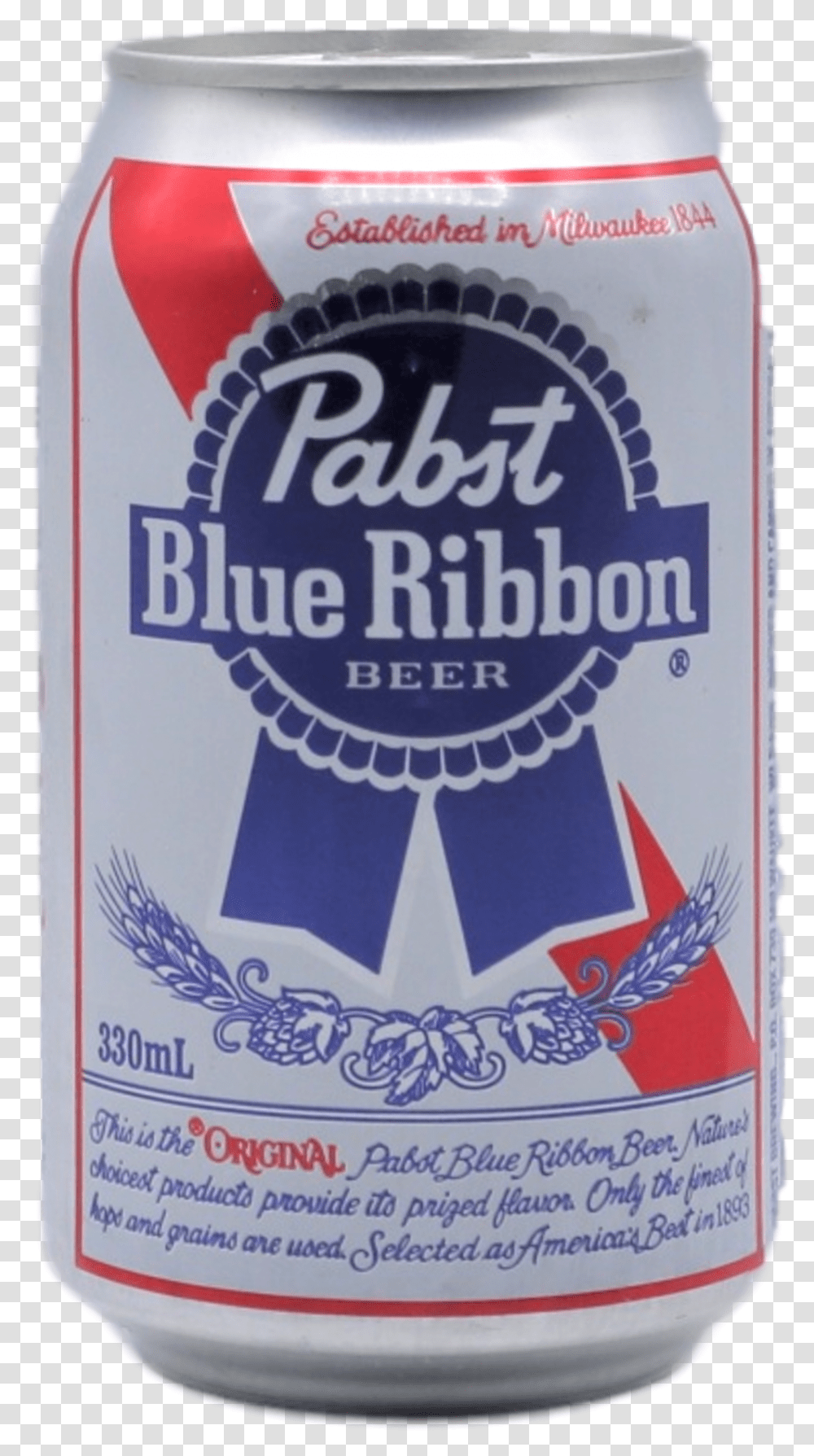 Pabst Blue Ribbon 24 Case 16 Oz Pabst Blue Ribbon Can, Beverage, Drink, Beer, Alcohol Transparent Png