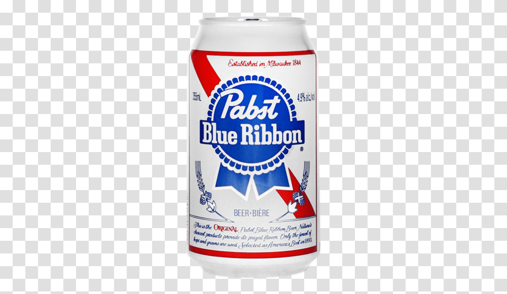 Pabst Blue Ribbon Beer Can, Tin, Beverage, Drink, Lager Transparent Png