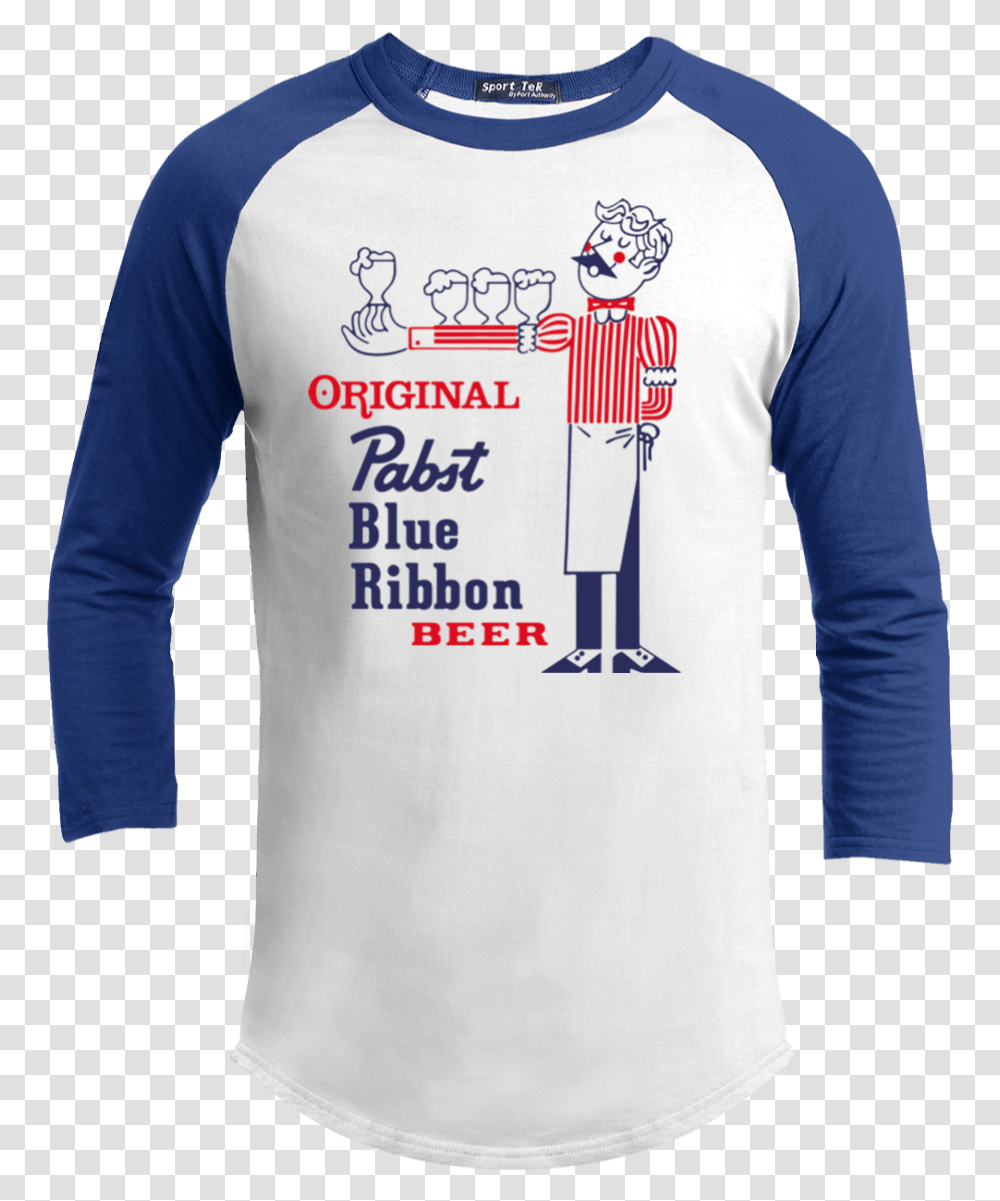 Pabst Blue Ribbon Beer Retro T200 Sport Tek Sporty T Shirt, Sleeve, Apparel, Long Sleeve Transparent Png