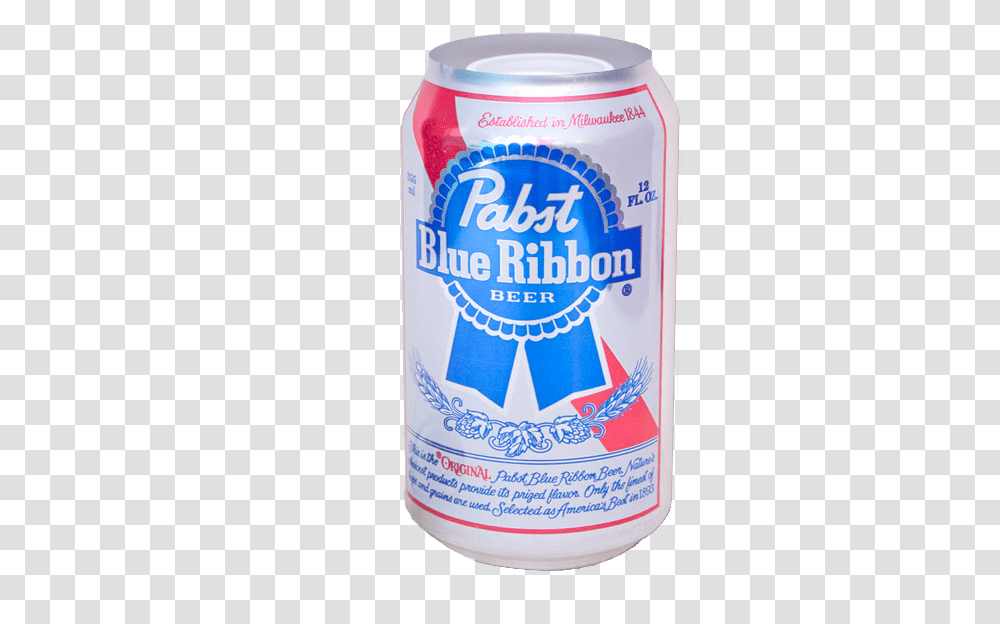 Pabst Blue Ribbon Pabst Blue Ribbon, Tin, Can, Beer, Alcohol Transparent Png