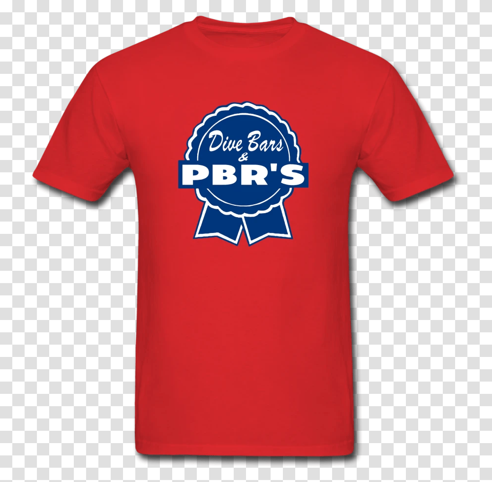 Pabst Blue Ribbon Pbr Men's T Shirt S3xl White Beer Red White First Order, Clothing, Apparel, T-Shirt, Jersey Transparent Png