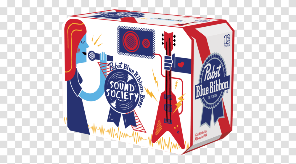 Pabst Blue Ribbon Sound Society, Leisure Activities, Guitar, Musical Instrument, Box Transparent Png