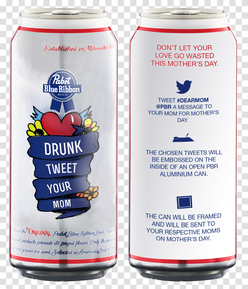 Pabst Blue Ribbon, Tin, Can, Bottle, Spray Can Transparent Png