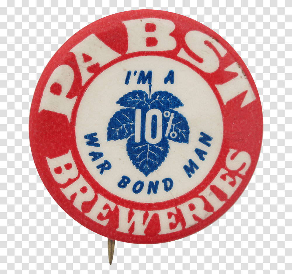 Pabst Breweries War Bond Man Circle, Logo, Symbol, Trademark, Road Sign Transparent Png