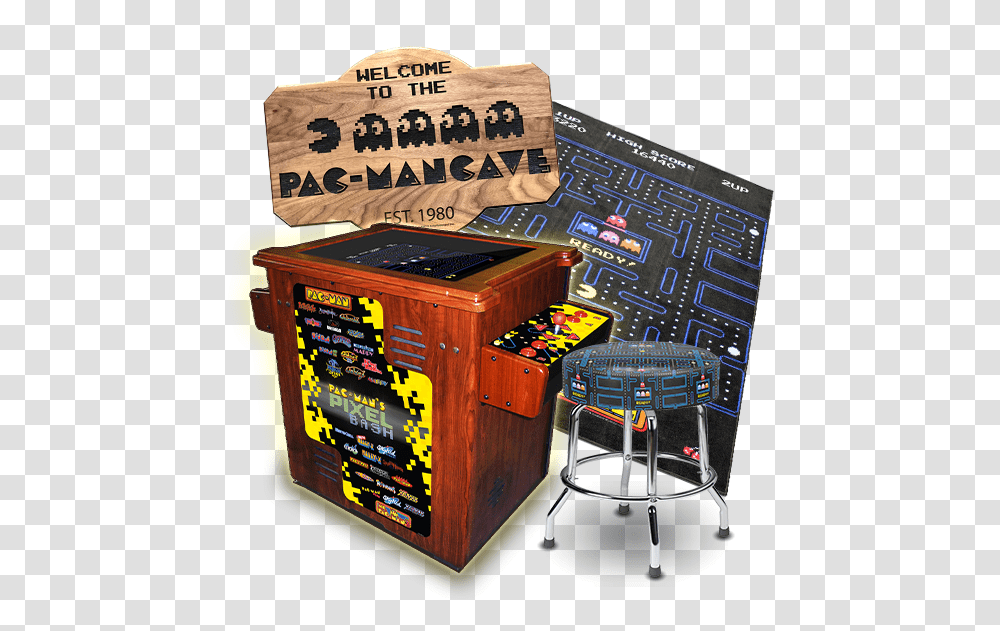 Pac Man Arcade, Arcade Game Machine, Box Transparent Png