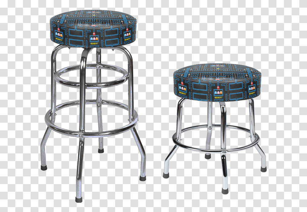 Pac Man Arcade Stools, Furniture, Bar Stool, Chair, Table Transparent Png