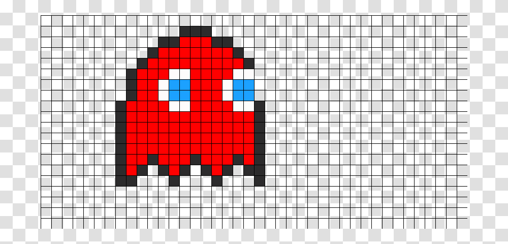 Pac Man Ghost Perler Bead Pattern Bead Sprite Pacman Ghost Pixel Art, Weapon, Weaponry Transparent Png