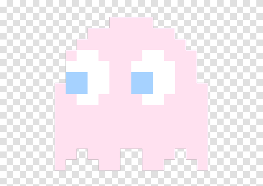 Pac Man Pacman Pink Pinky Ghost Cute Kawaii Icon Overla, First Aid Transparent Png