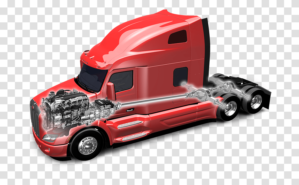 Paccar Powertrain Peterbilt Model 579 Ultraloft, Vehicle, Transportation, Truck, Trailer Truck Transparent Png