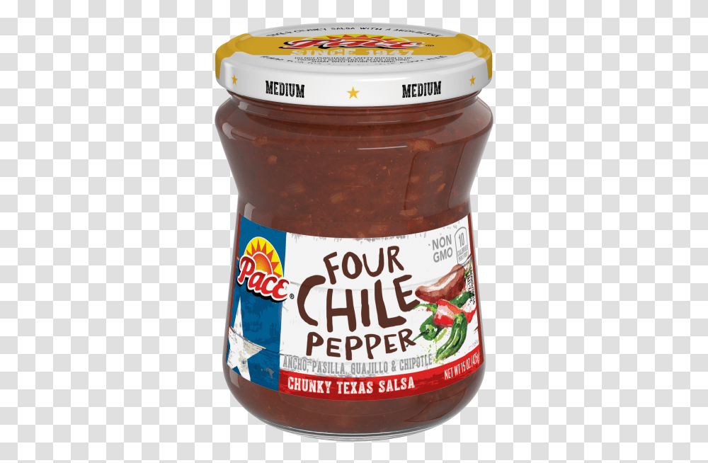 Pace Four Chile Pepper Salsa 15 Oz, Food, Relish, Jam, Beer Transparent Png