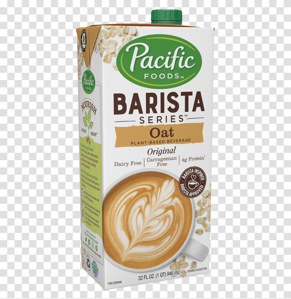 Pacific Barista Series Oat Milk, Latte, Coffee Cup, Beverage, Drink Transparent Png