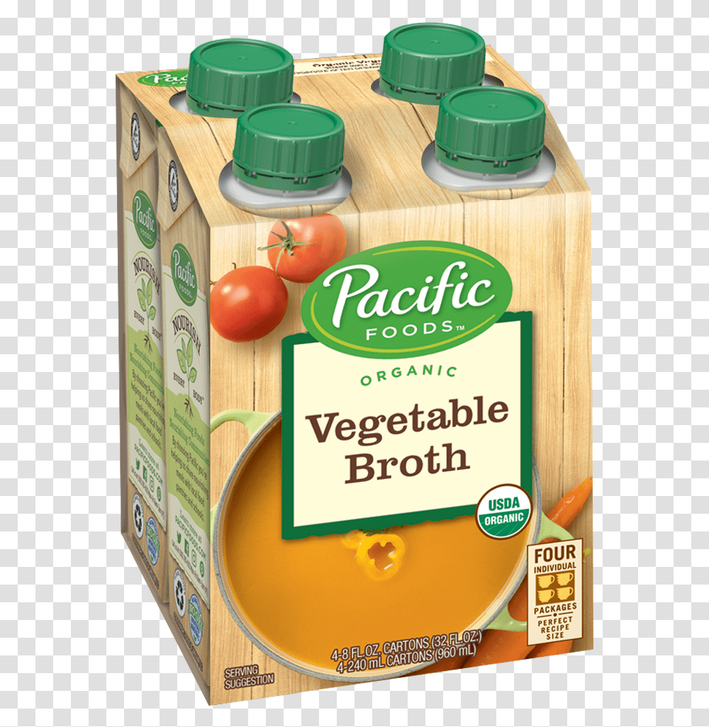 Pacific Chicken Broth, Plant, Bottle, Food, Vegetable Transparent Png