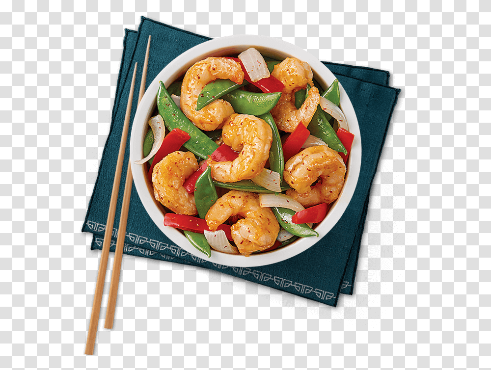 Pacific Chili Shrimp Bowl Panda Express Five Flavor Shrimp, Dish, Meal, Food, Platter Transparent Png