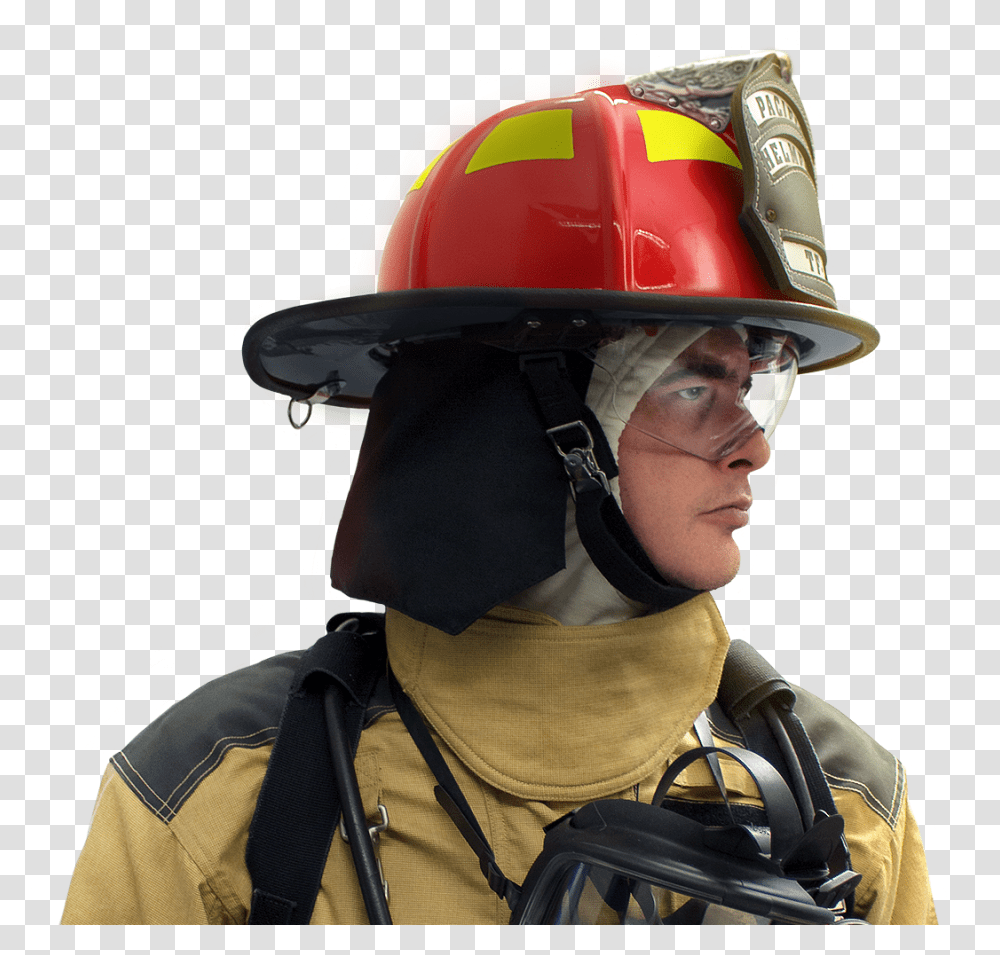 Pacific F18 Fire Helmet, Person, Human, Fireman Transparent Png