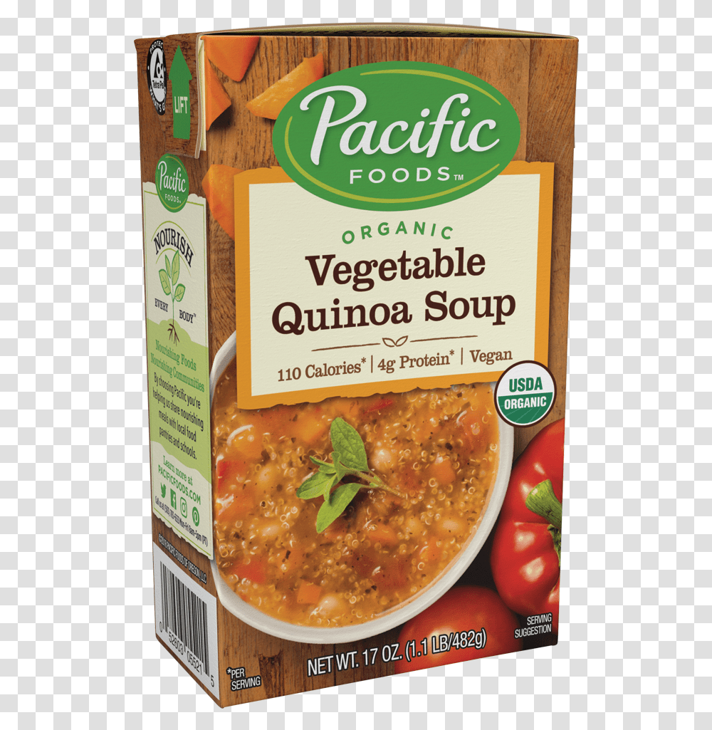 Pacific Organic Chicken Noodle Soup Reduced Sodium, Plant, Produce, Food, Lentil Transparent Png