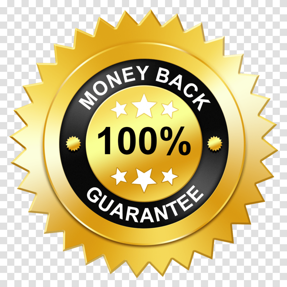 Pacific Point Boot Camp 100 Money Back Guarantee, Label, Gold, Logo Transparent Png