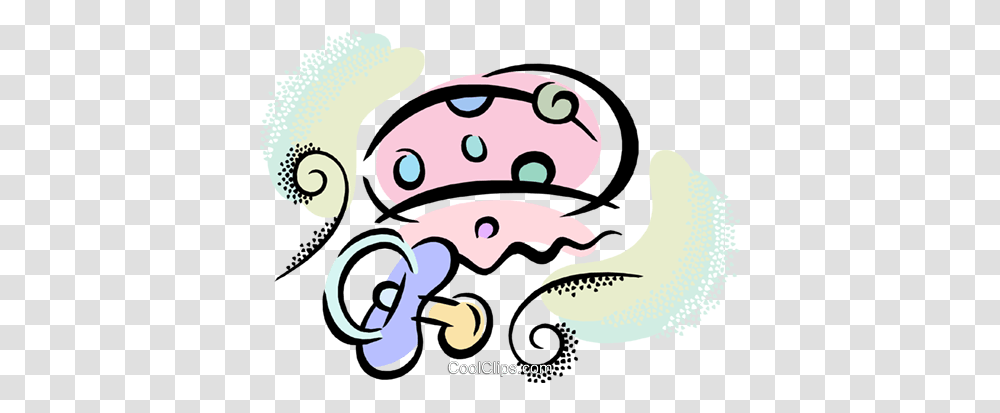 Pacifier And Bonnet Royalty Free Vector Clip Art Illustration, Sea Life, Animal, Reef, Outdoors Transparent Png