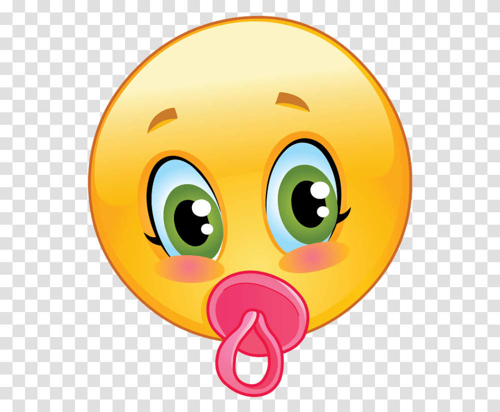 Pacifier Clipart Emoji Emoji Bb, Food, Head Transparent Png