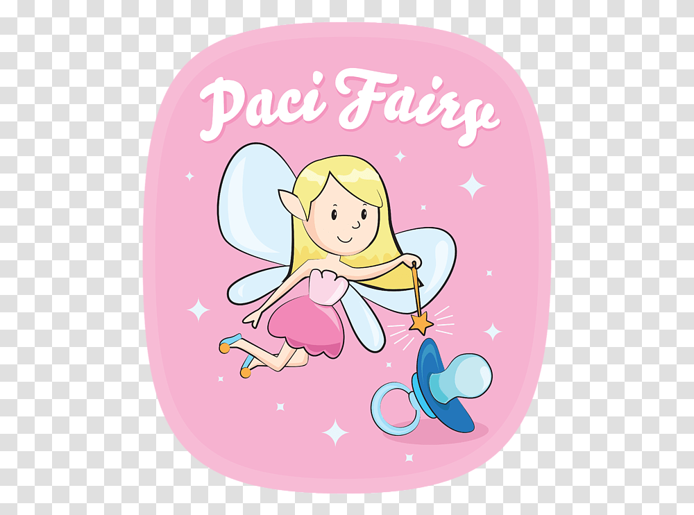 Pacifier Fairy For Girls Cute Paci Gift Idea Shower Curtain Fairy, Sweets, Food, Label, Text Transparent Png