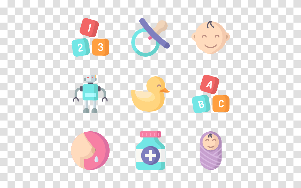 Pacifier Icons, Bird, Animal, Toy Transparent Png