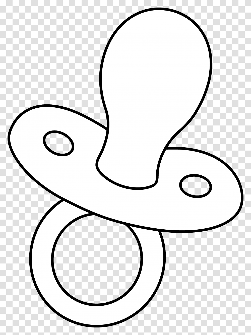 Pacifier Line Art, Apparel, Spiral Transparent Png