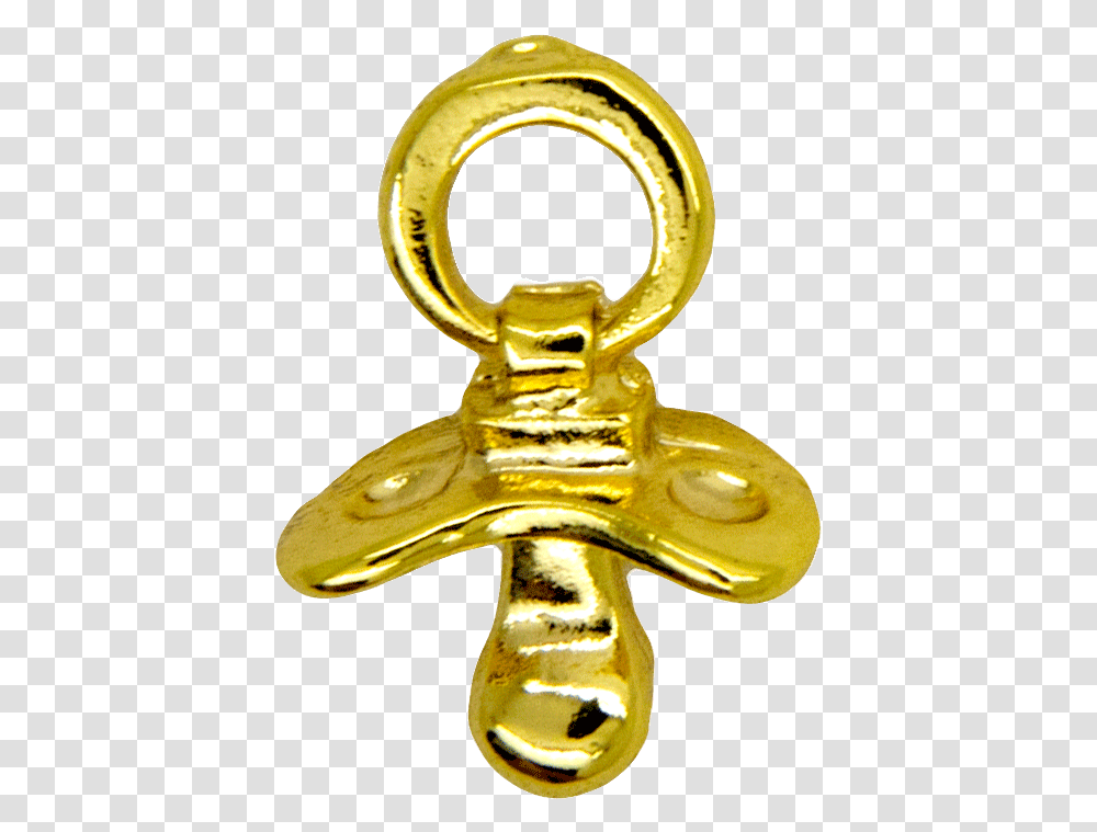 Pacifier Pin Gold 3d Pendant, Trophy, Hammer, Tool, Gold Medal Transparent Png