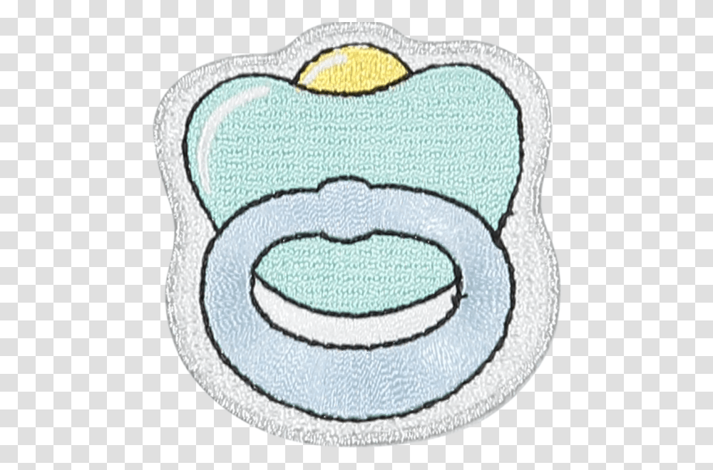 Pacifier Sticker Patch Clip Art, Rug, Mat, Cushion, Mousepad Transparent Png