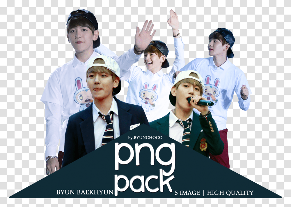 Pack Baekhyun Show By Byunchoco Poster, Tie, Person, Advertisement Transparent Png