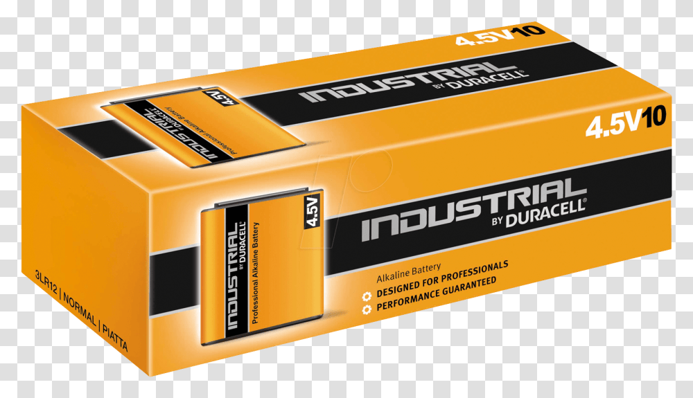 Pack Duracell Industrial Duracell 4.5 V Industrial, Box, Carton, Cardboard, Package Delivery Transparent Png