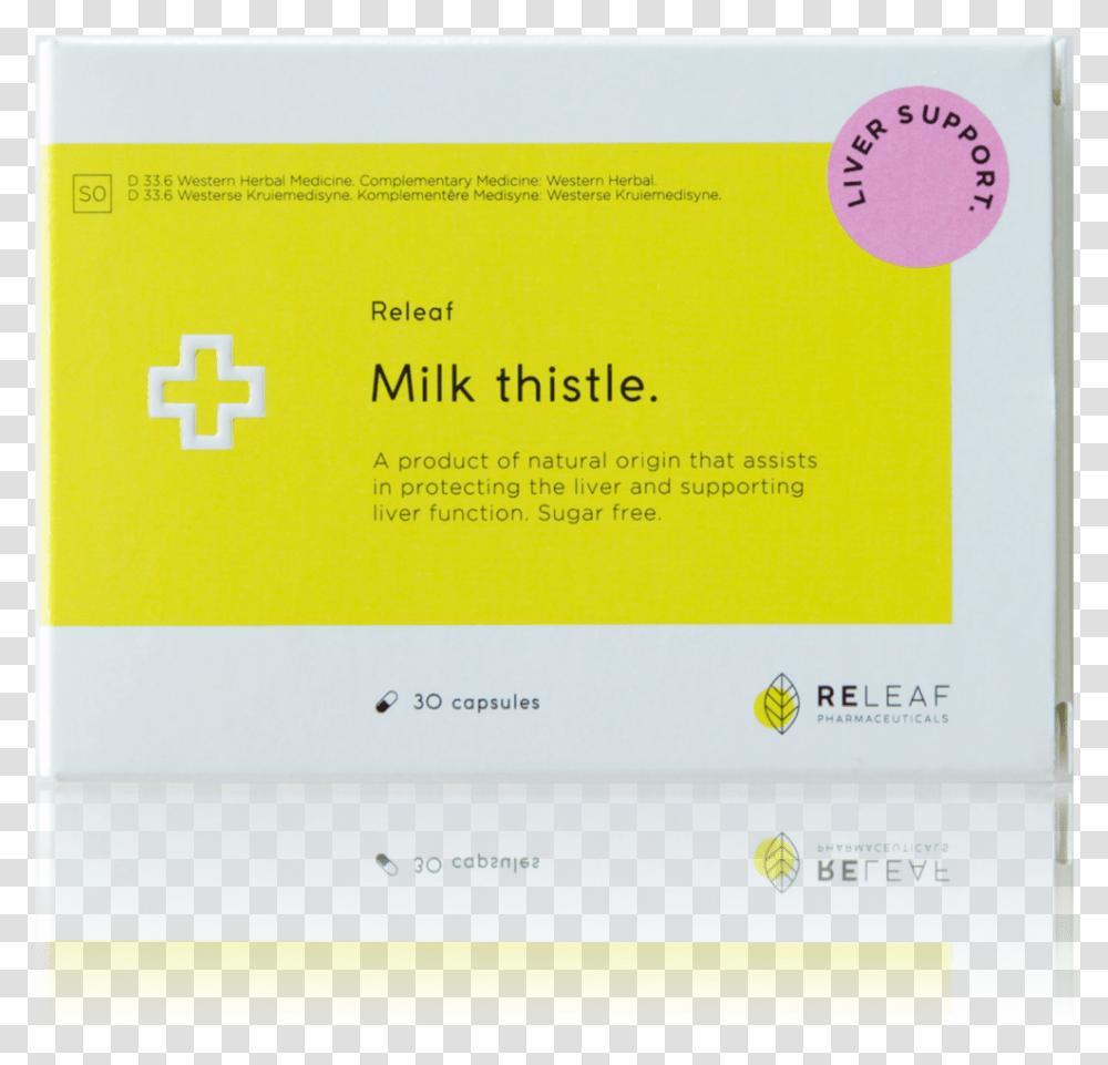 Pack Milk Thistle 30 Paper Product, Page, Word, Label Transparent Png