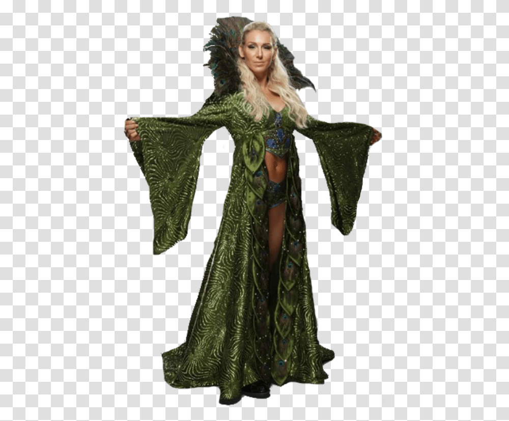Pack New Renders Green Charlotte Wwe Charlotte Flair Renders, Dress, Costume, Person Transparent Png