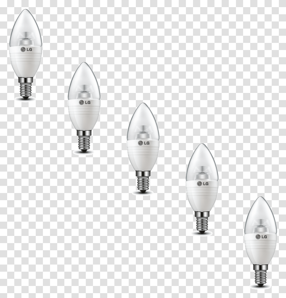 Pack Of Clear Lg Led Candle Bulbs Compact Fluorescent Lamp, Weapon, Weaponry, Light, Ammunition Transparent Png