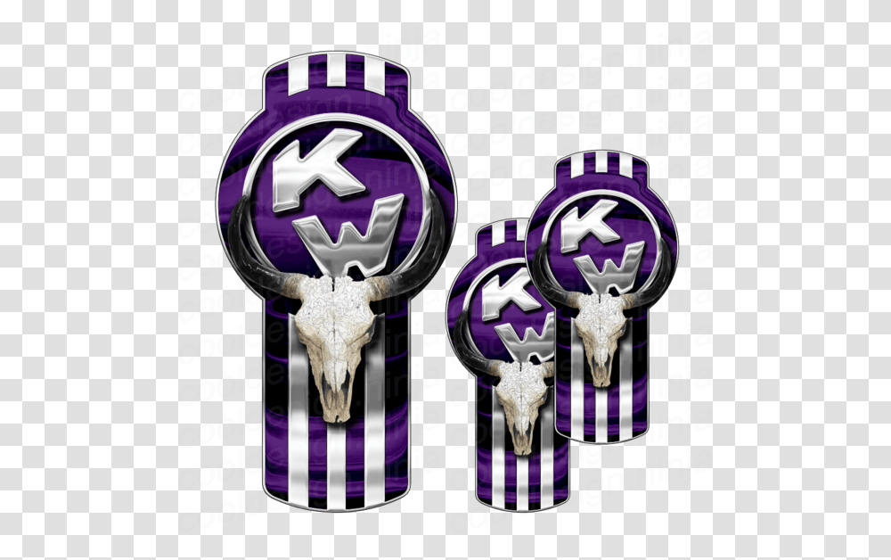 Pack Of Purple Kenworth Bull Skull Emblem Skins Kenworth Emblema Transparent Png