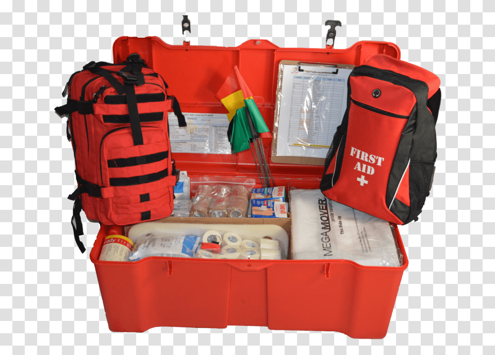 Pack Open Bag, First Aid, Backpack, Furniture, Bandage Transparent Png