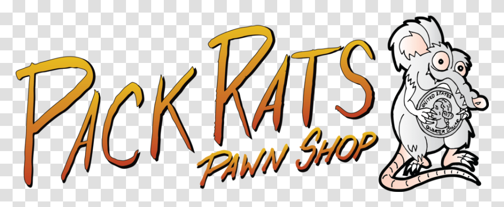 Pack Rats Pawn Shop Clip Art, Text, Alphabet, Label, Calligraphy Transparent Png