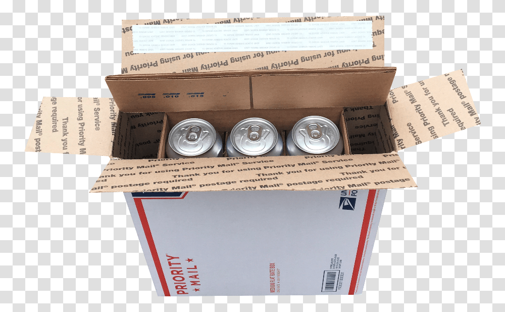 Pack Usps Flat Rate Can Shipper Wood, Tin, Box, Canned Goods, Aluminium Transparent Png