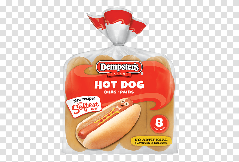 Package Of Hot Dog Buns, Food Transparent Png