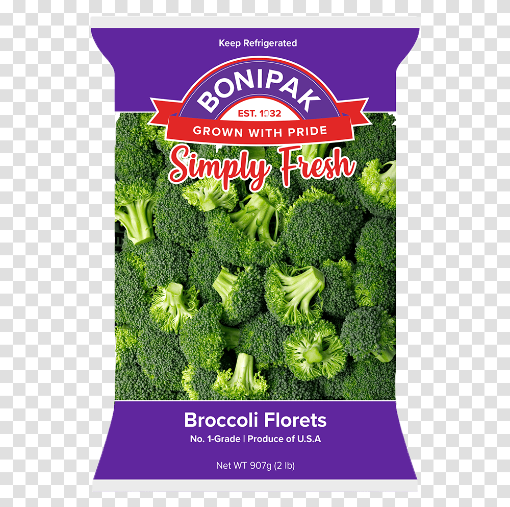 Packaged, Plant, Broccoli, Vegetable, Food Transparent Png