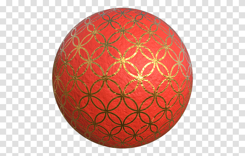 Packaging Or Wrapping Paper Texture Filled With Golden Circle, Sphere, Ball, Rug, Lamp Transparent Png