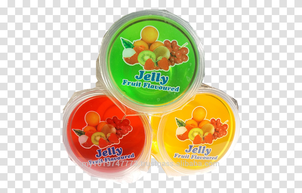 Packed Mix Fruit Jelly 130 G X 3 Cup Seedless Fruit, Food, Plant, Produce, Apricot Transparent Png
