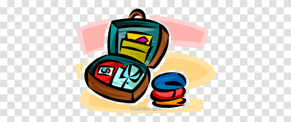Packing A Suitcase Royalty Free Vector Clip Art Illustration, Bag, Sack Transparent Png