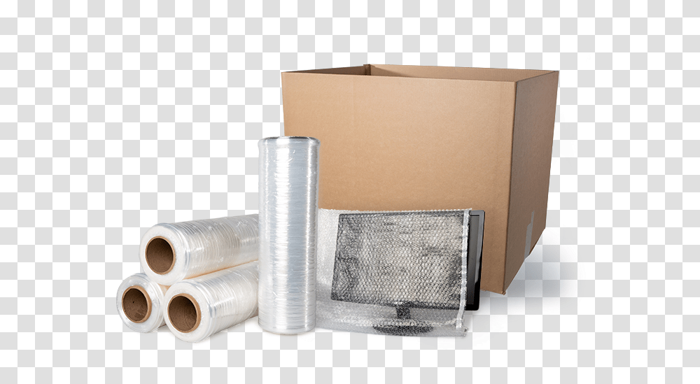 Packing Supplies Pipe, Box, Plastic Wrap, Cardboard, Carton Transparent Png