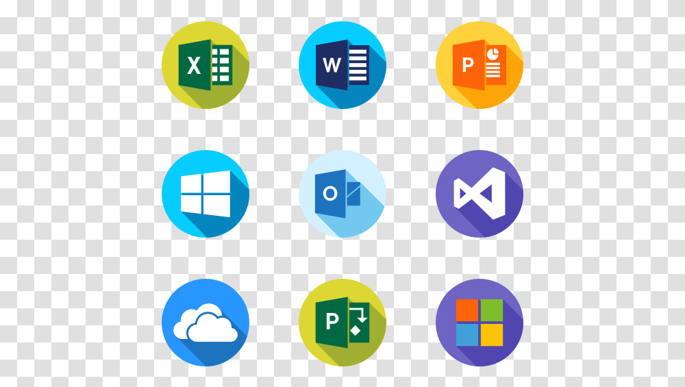Packs Vector Svg Icons Of Operating System, Pac Man, Number Transparent Png