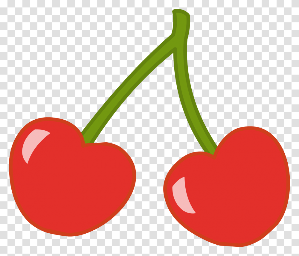 Pacman Clipart Cherry Cherry Clipart, Plant, Fruit, Food, Shovel Transparent Png