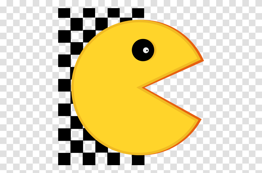 Pacman Clipart Line Poptates Vashi, Pac Man, Moon, Outer Space, Night Transparent Png