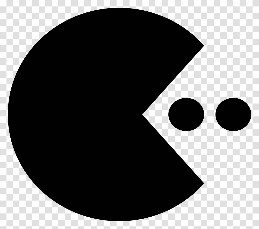 Pacman, Game, Stencil, Logo Transparent Png