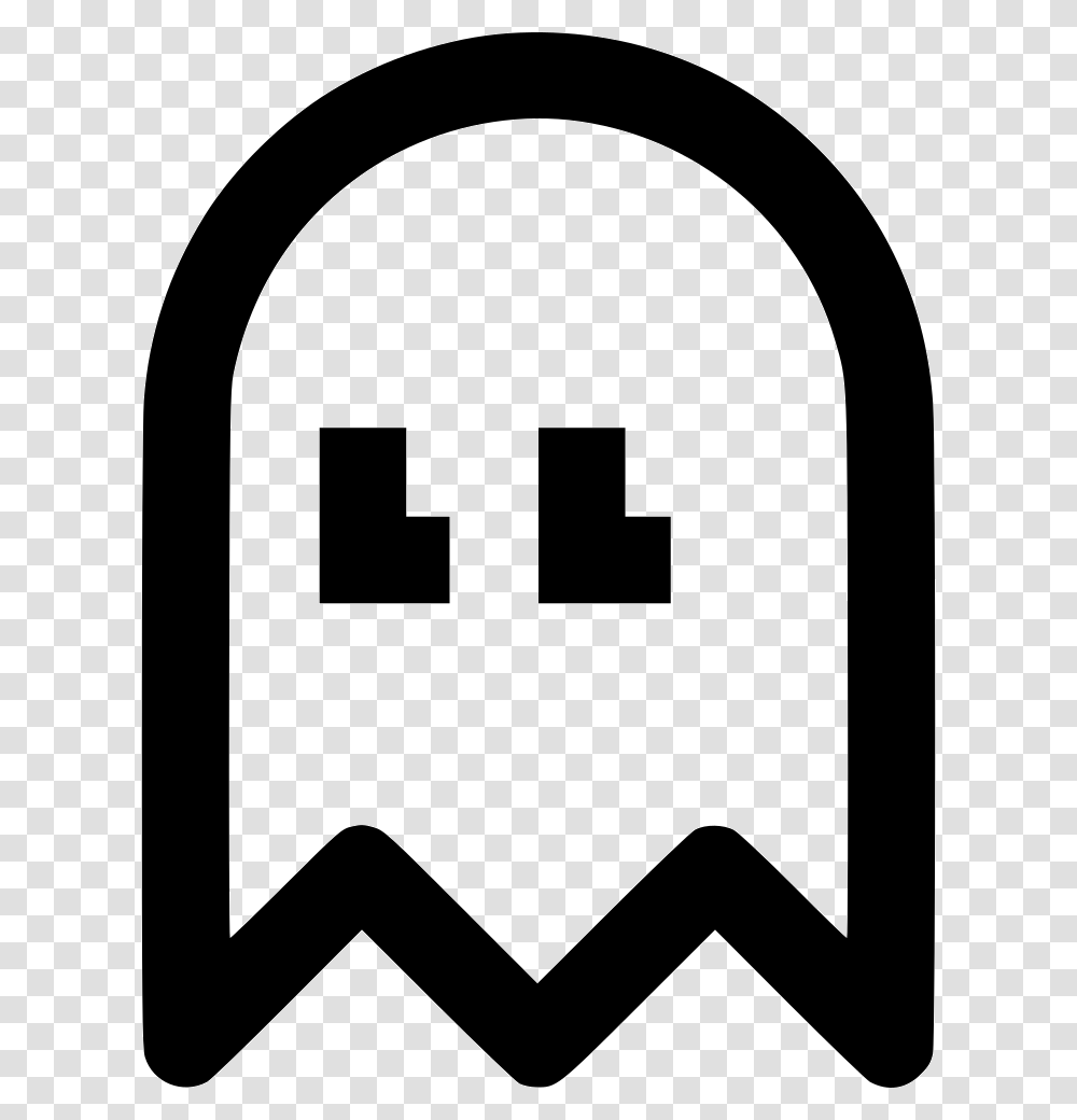 Pacman Ghost Icon Free Download, Stencil, Architecture, Building Transparent Png