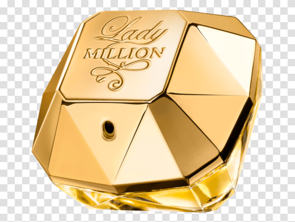 Paco Rabanne Lady Million 100 Ml, Gold, Box, Honey, Food Transparent Png