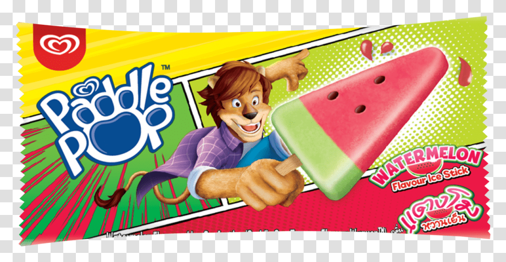 Paddle Pop Watermelon Flavour Ice Stick Paddle Pop Watermelon Ice Cream, Person, Human, Ice Pop Transparent Png