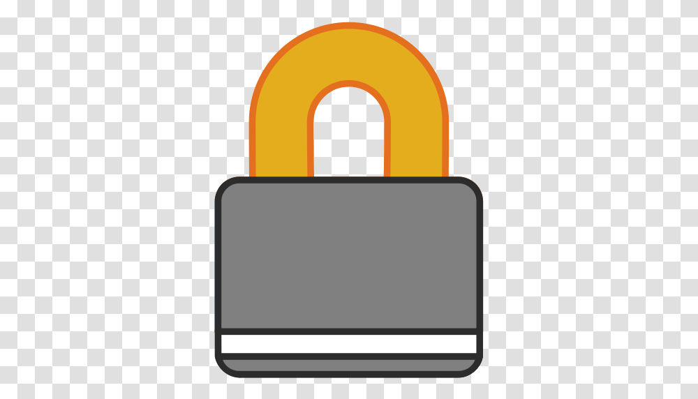 Padlock 2 Color Clip Art, Security, Combination Lock Transparent Png